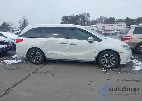 2022 Honda Odyssey Ex-L z USA, uszkodzony, nr VIN 5FNRL6H79NB043652